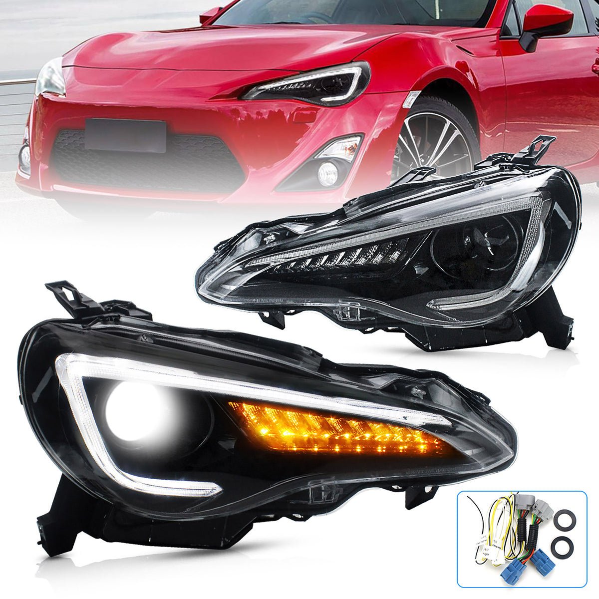VLAND YAA-FT86-0297 Projector Headlights – Toyota 86 / Subaru BRZ