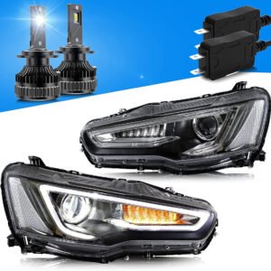 VLAND 0162C-Dual+D2S-P01 Dual Beam Headlights – Mitsubishi Lancer / Evo X