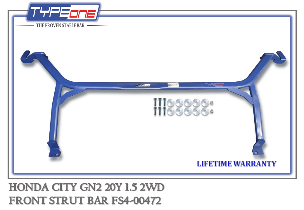 TYPEONE FS4-00472 Front Strut Bar — Honda City GN2 20Y