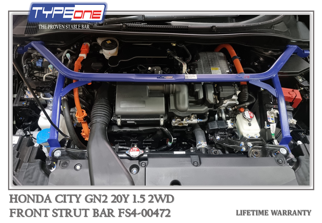 TYPEONE FS4-00472 Front Strut Bar — Honda City GN2 20Y