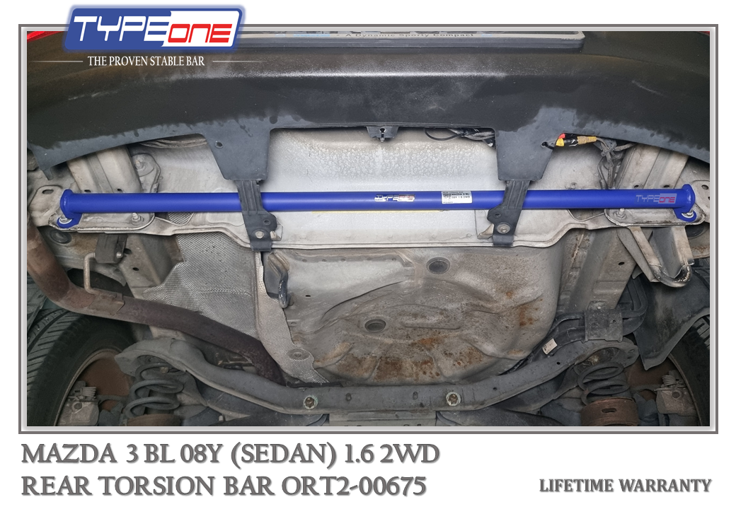 TYPEONE ORT2-00675 Rear Torsion Bar — Mazda 3 (Sedan) BL 08Y