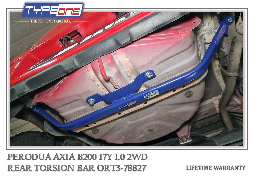TYPEONE ORT2-78827 Rear Torsion Bar — Perodua Axia B200 17Y