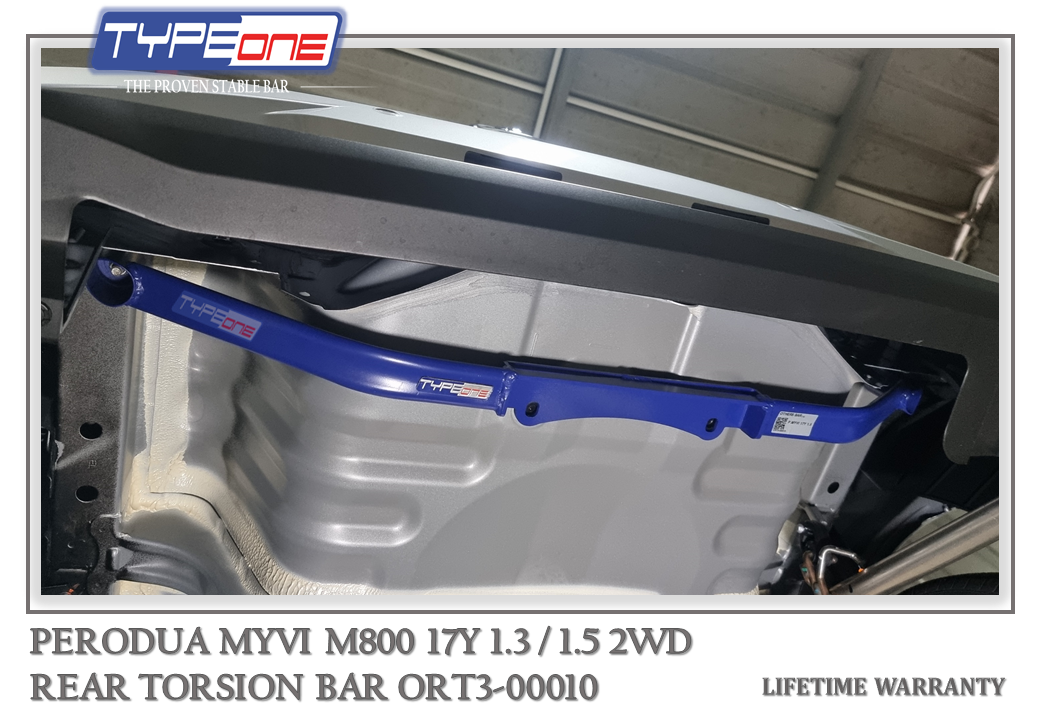 TYPEONE ORT3-00010 Rear Torsion Bar — Perodua Myvi M800 17Y