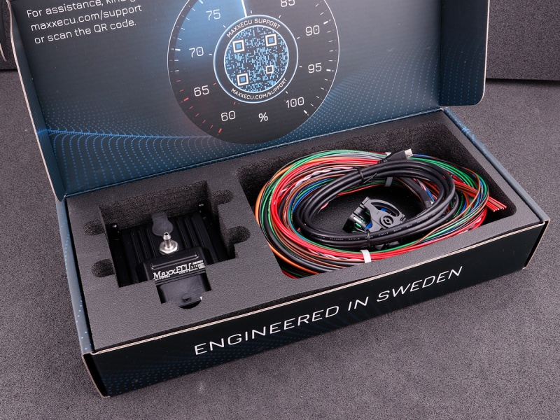 Official manufacturer photo: MaxxECU MINI STANDARD (ECU, harness and accessories) - MaxxECU