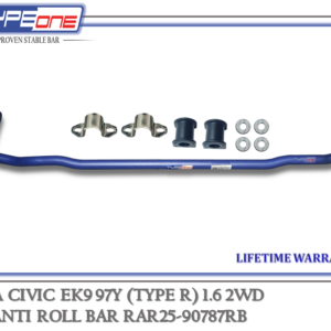 TYPEONE RAR25-90787RB Rear Anti Roll Bar — Honda Civic EK9 (TYPE R) 97Y
