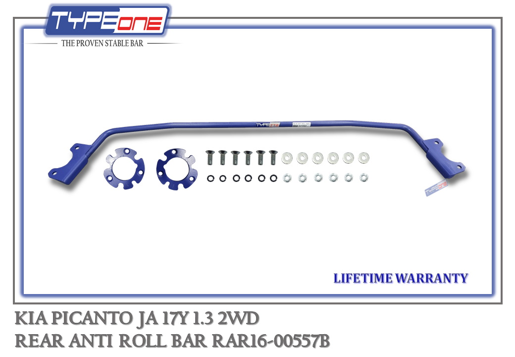 TYPEONE RAR16-00557B Rear Anti Roll Bar — Kia Picanto JA 17Y