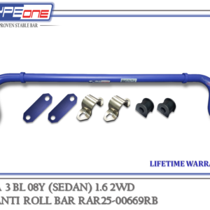 TYPEONE RAR25-00669RB Rear Anti Roll Bar — Mazda 3 (Sedan) BL 08Y