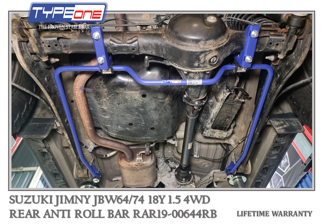 TYPEONE RAR19-00644RB Rear Anti Roll Bar — Suzuki Jimny 18Y