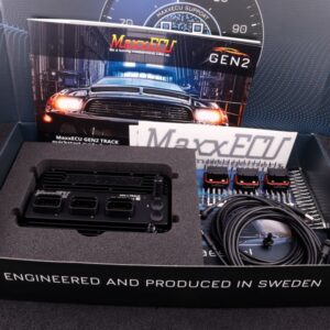 Official manufacturer photo: MaxxECU GEN2 TRACK, with connector kit. - MaxxECU