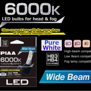 PIAA LED Bulb LEH262 H8/H9/H11/H16 12V 17W 6000K 4500lm