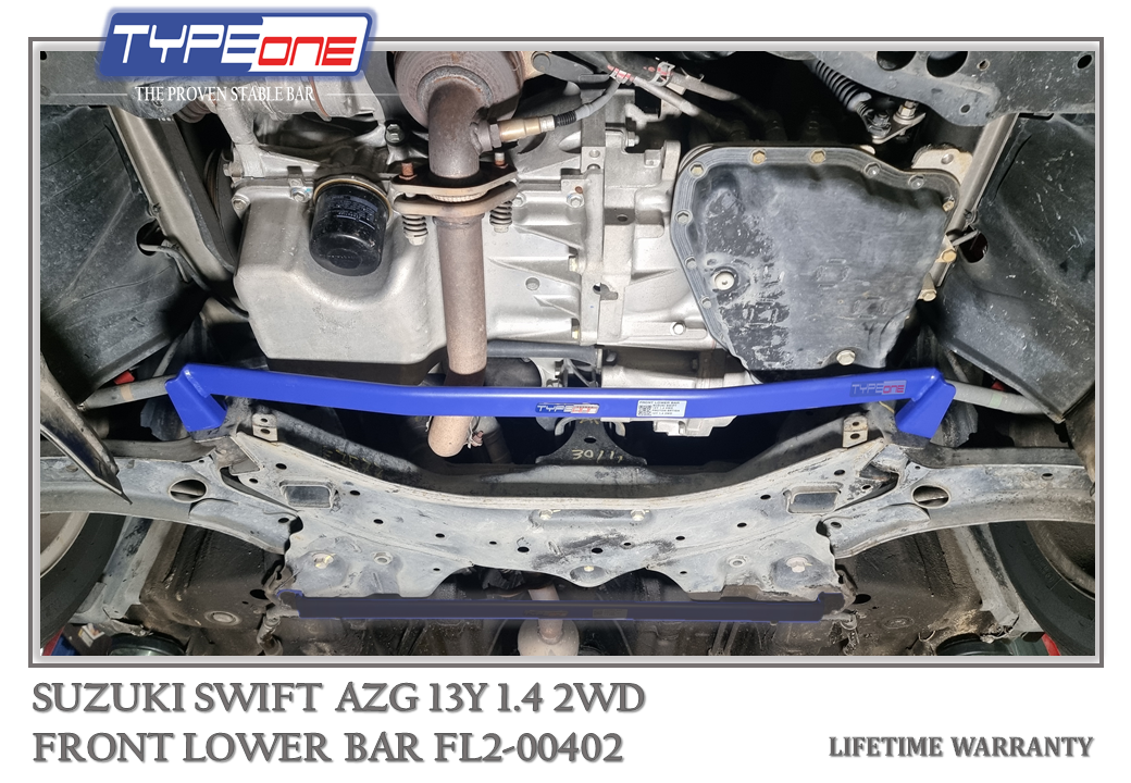 TYPEONE FL2-00402 Front Lower Bar — Suzuki Swift AZG 13Y