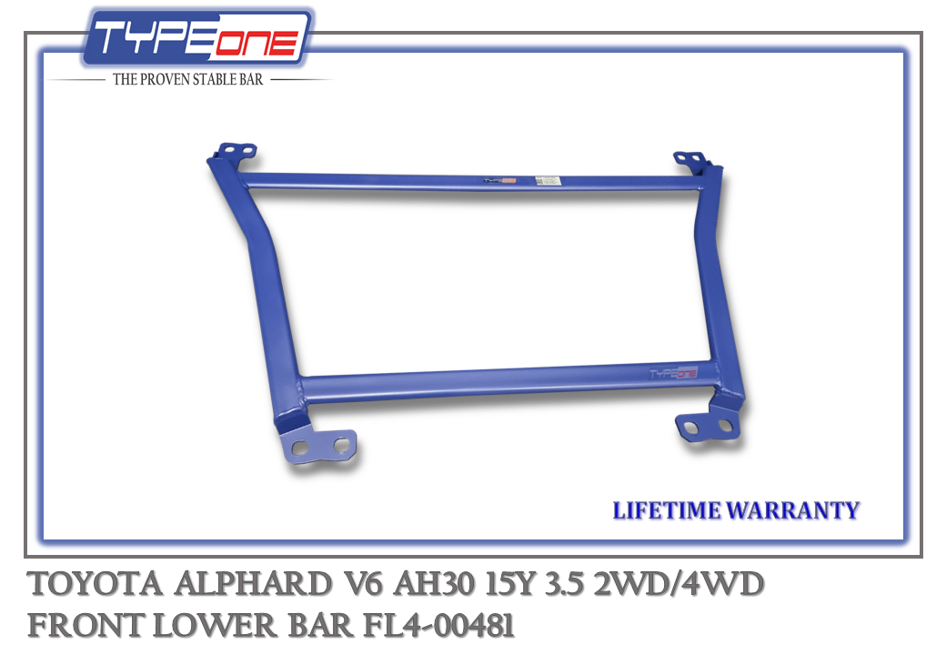 TYPEONE FL4-00481 Front Lower Bar — Toyota Alphard V6 AH30 15Y