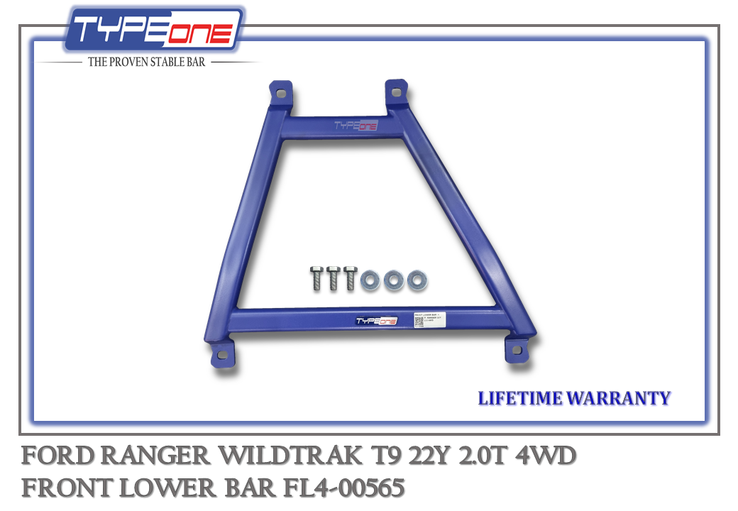 TYPEONE FL4-00565 Front Lower Bar — Ford Ranger Wildtrak T9 22Y