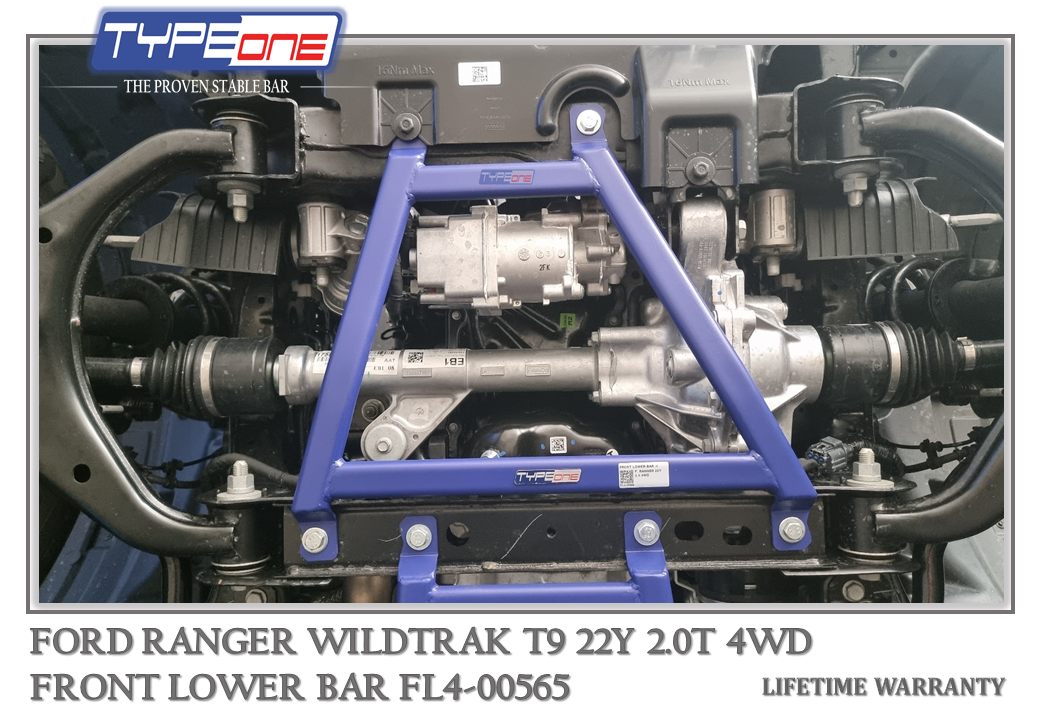 TYPEONE FL4-00565 Front Lower Bar — Ford Ranger Wildtrak T9 22Y