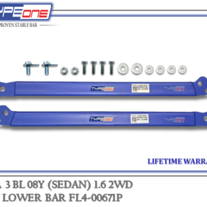 TYPEONE FL4-00671P Front Lower Bar — Mazda 3 (Sedan) BL 08Y