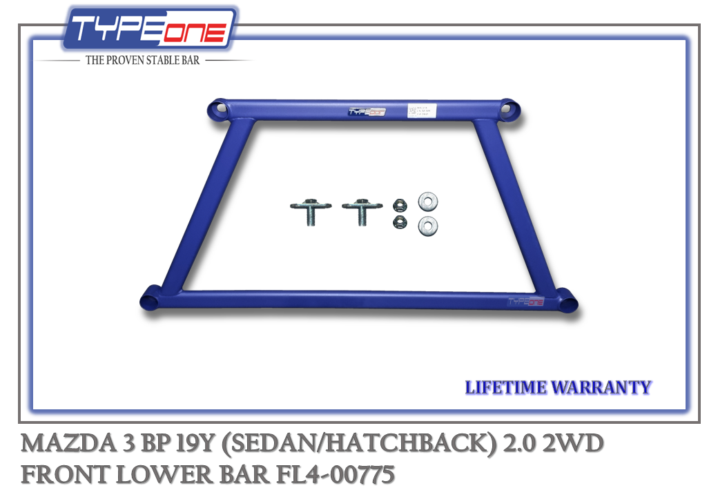 TYPEONE FL4-00775 Front Lower Bar — Mazda 3 (Sedan) BP 19Y