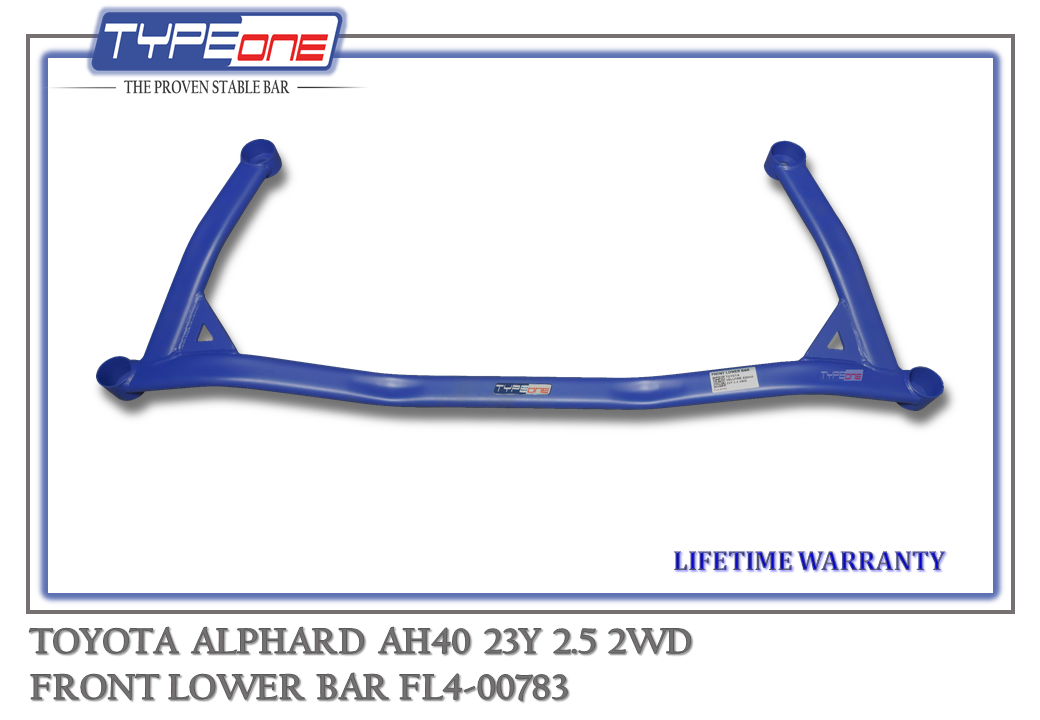 TYPEONE FL4-00783 Front Lower Bar — Toyota Alphard AH40 23Y