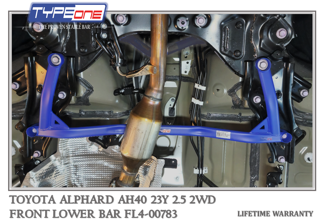 TYPEONE FL4-00783 Front Lower Bar — Toyota Alphard AH40 23Y