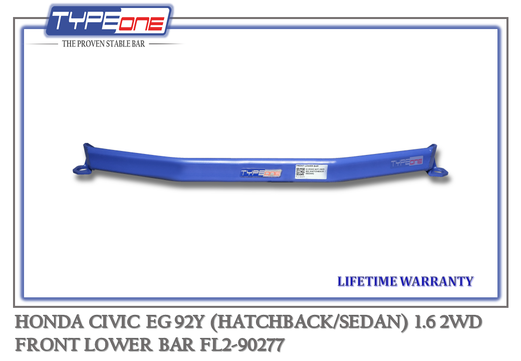 TYPEONE FL2-90277 Front Lower Bar — Honda Civic EG (HATCHBACK) 92Y