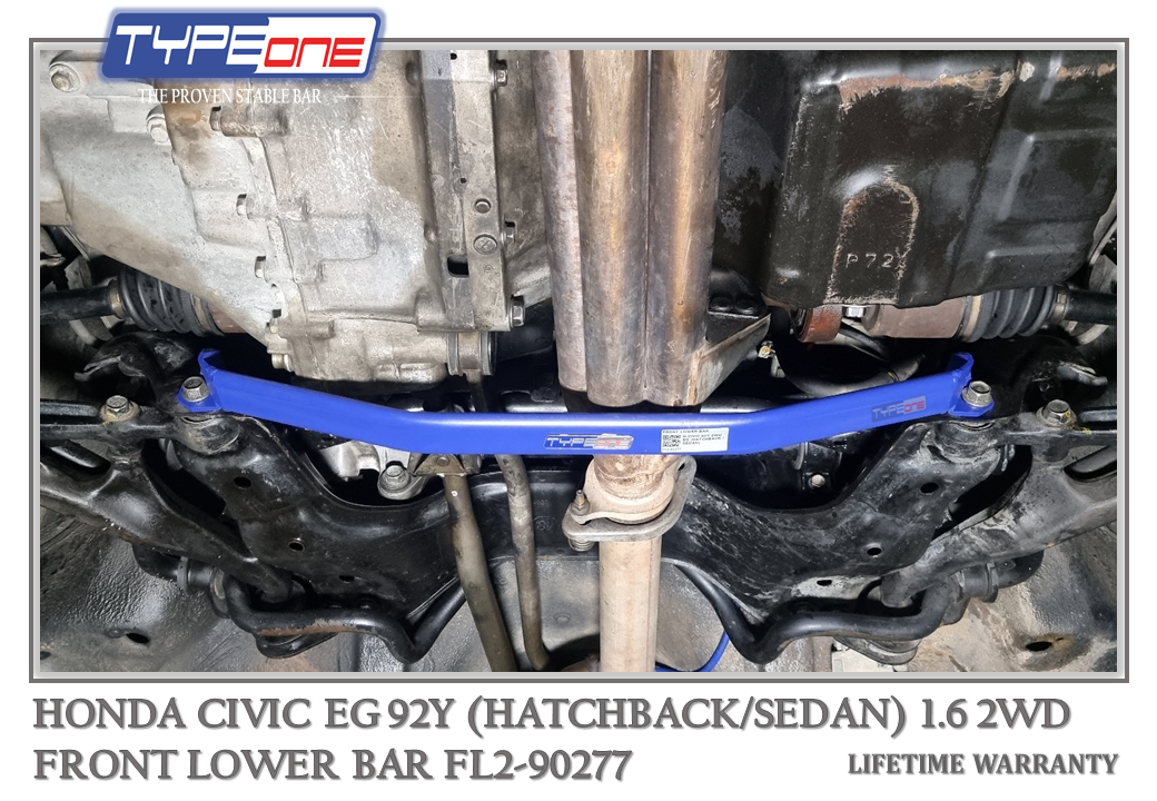 TYPEONE FL2-90277 Front Lower Bar — Honda Civic EG (HATCHBACK) 92Y