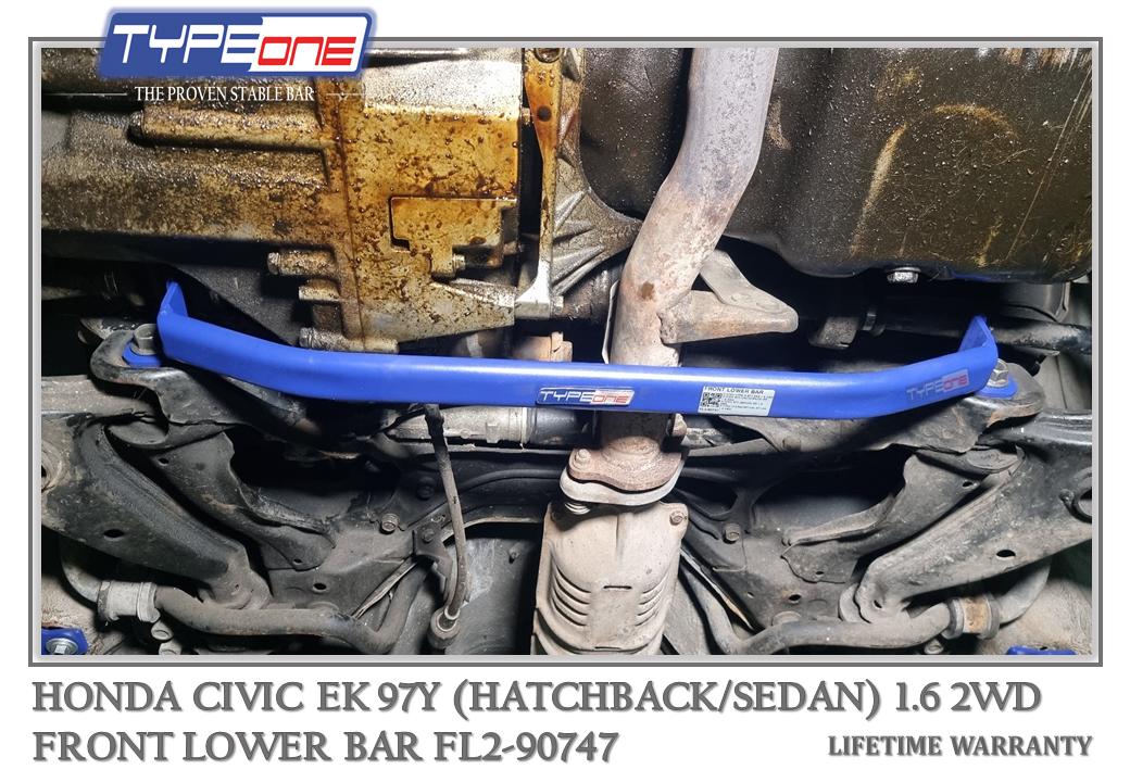 TYPEONE FL2-90747 Front Lower Bar — Honda Civic EK (HATCHBACK) 97Y