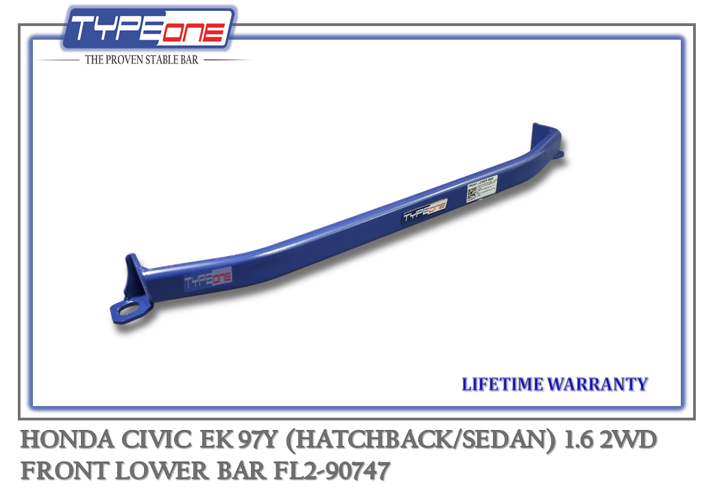 TYPEONE FL2-90747 Front Lower Bar — Honda Civic EK (HATCHBACK) 97Y