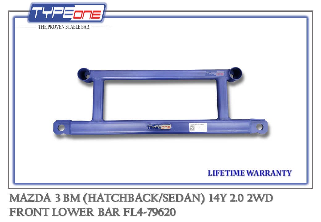 TYPEONE FL4-79620 Front Lower Bar — Mazda 3 (Sedan) BM 14Y