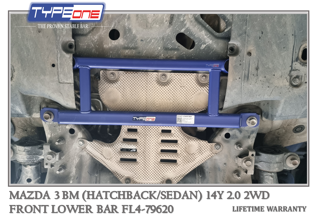 TYPEONE FL4-79620 Front Lower Bar — Mazda 3 (Sedan) BM 14Y