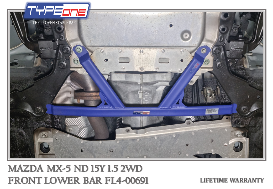 TYPEONE FL4-00691 Front Lower Bar — Mazda MX-5 ND 15Y