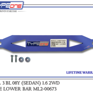 TYPEONE ML2-00673 Middle Lower Bar — Mazda 3 (Sedan) BL 08Y