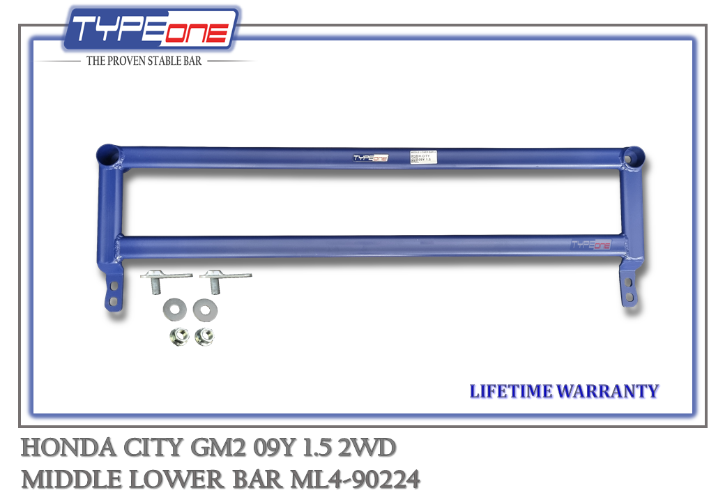 TYPEONE ML4-90224 Middle Lower Bar — Honda City GM2 09Y