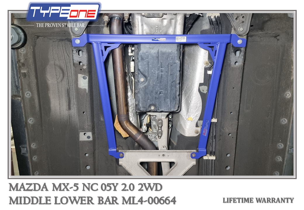 TYPEONE ML4-00664 Middle Lower Bar — Mazda MX-5 NC 05Y