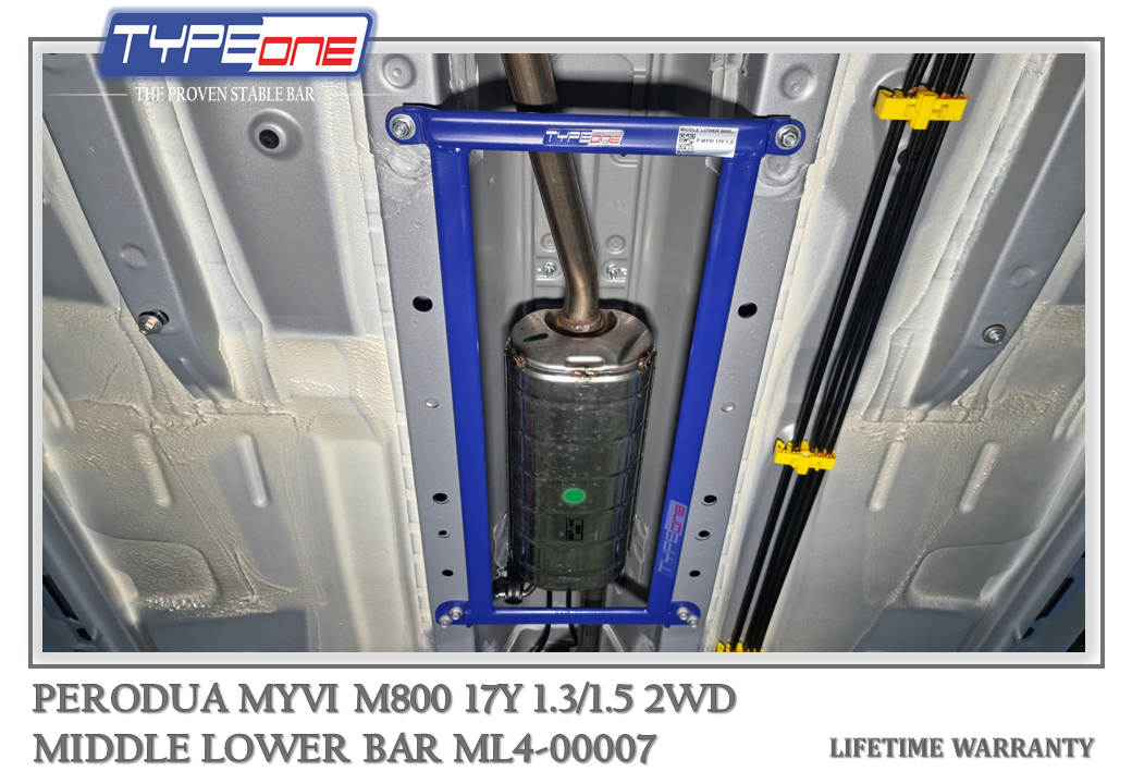 TYPEONE ML4-00007 Middle Lower Bar — Perodua Myvi M800 17Y
