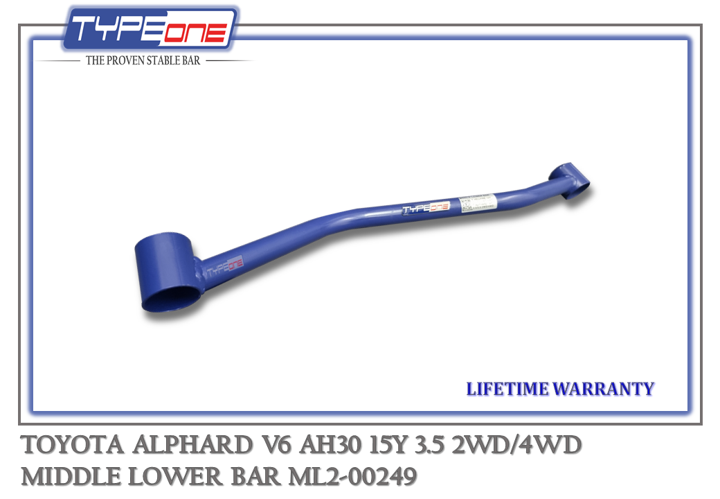 TYPEONE ML2-00249 Middle Lower Bar — Toyota Alphard V6 AH30 15Y