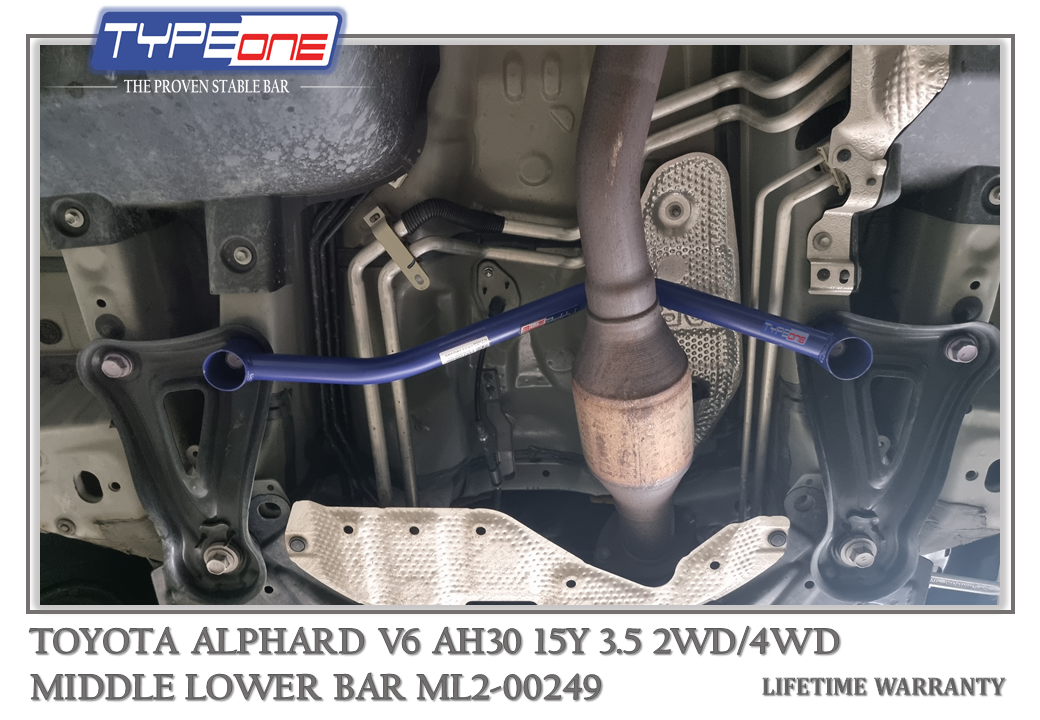 TYPEONE ML2-00249 Middle Lower Bar — Toyota Alphard V6 AH30 15Y