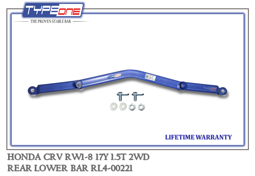 TYPEONE RL4-00221 Rear Lower Bar — Honda Crv RW1-8 17Y