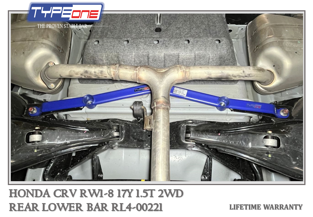 TYPEONE RL4-00221 Rear Lower Bar — Honda Crv RW1-8 17Y