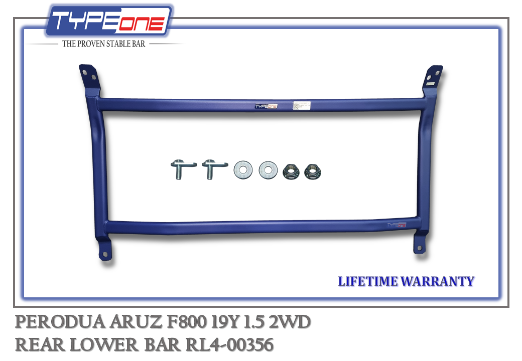 TYPEONE RL4-00356 Rear Lower Bar — Perodua Aruz F800 19Y