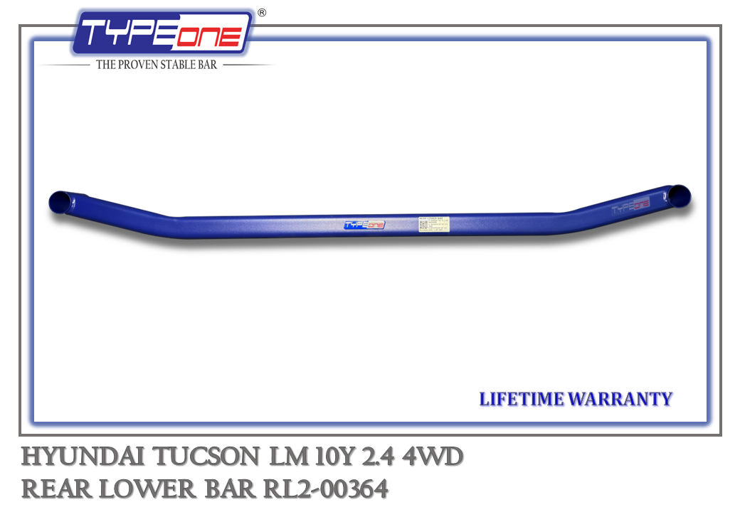 TYPEONE RL2-00364 Rear Lower Bar — Hyundai Tucson LM 10Y