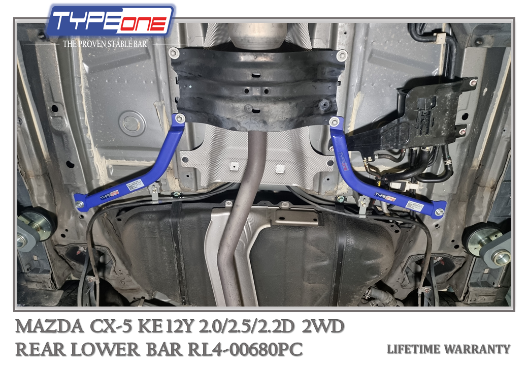 TYPEONE RL4-00680PC Rear Lower Bar — Mazda CX-5 KE 12Y