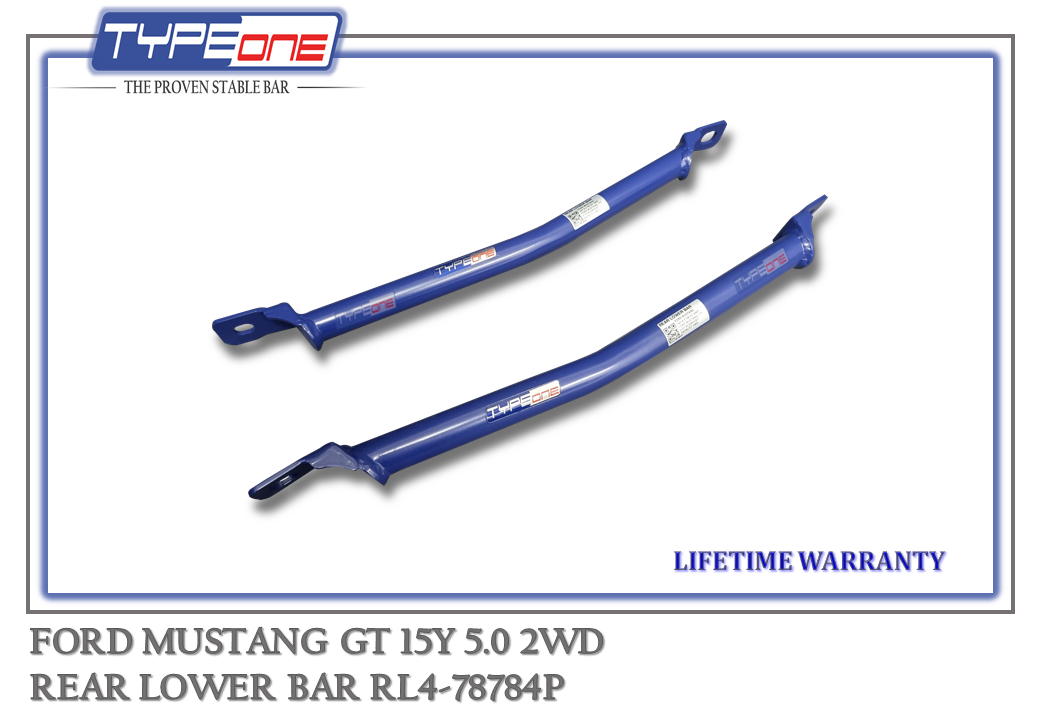 TYPEONE RL4-78784P Rear Lower Bar — Ford Mustang GT 15Y
