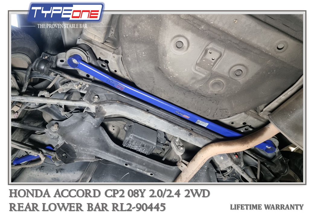 TYPEONE RL2-90445 Rear Lower Bar — Honda Accord CP2 08Y