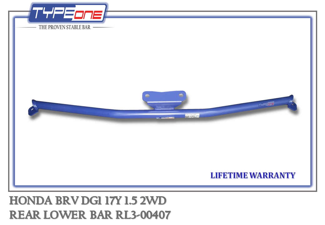 TYPEONE RL3-00407 Rear Lower Bar — Honda BRV DG1 17Y