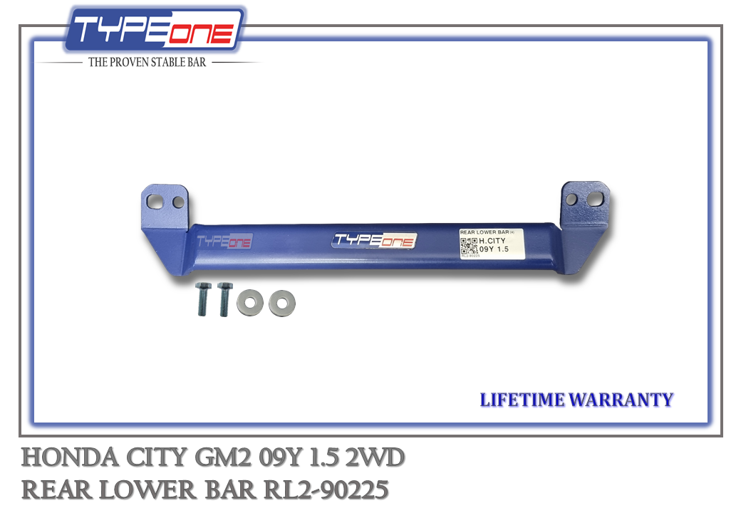 TYPEONE RL2-90225 Rear Lower Bar — Honda City GM2 09Y
