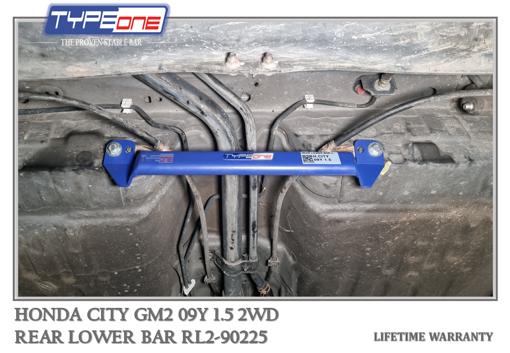 TYPEONE RL2-90225 Rear Lower Bar — Honda City GM2 09Y