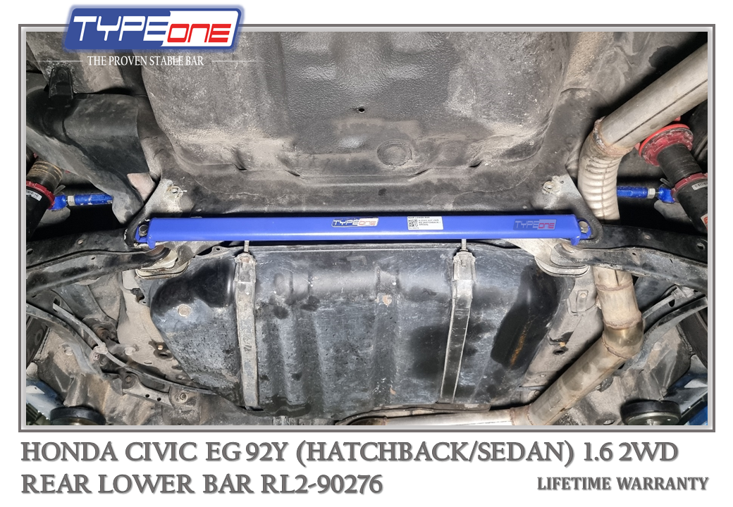 TYPEONE RL2-90276 Rear Lower Bar — Honda Civic EG (HATCHBACK) 92Y