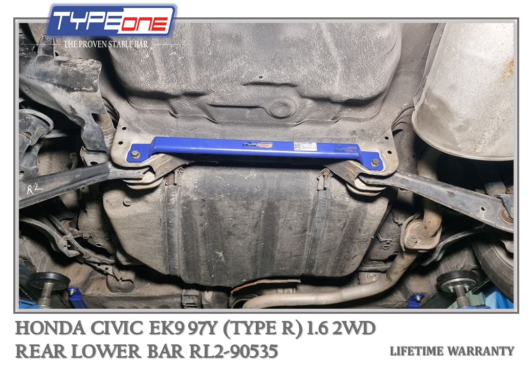 TYPEONE RL2-90535 Rear Lower Bar — Honda Civic EK9 (TYPE R) 97Y