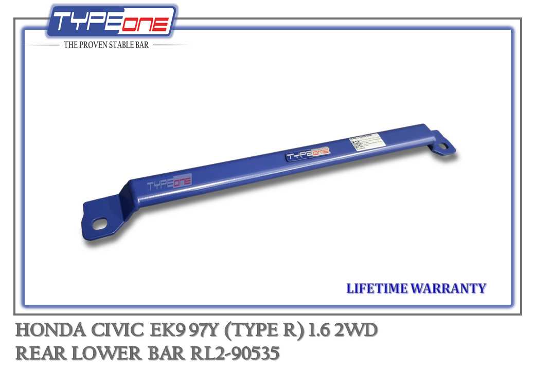 TYPEONE RL2-90535 Rear Lower Bar — Honda Civic EK9 (TYPE R) 97Y