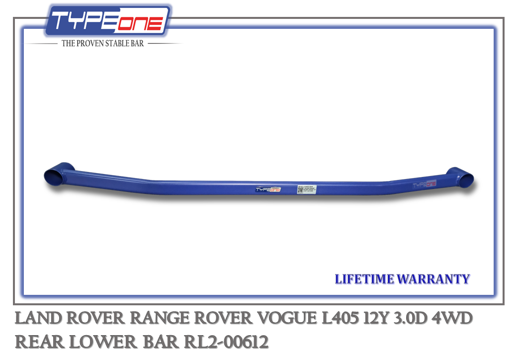TYPEONE RL2-00612 Rear Lower Bar — Land Rover Range Rover Vogue L405 12Y