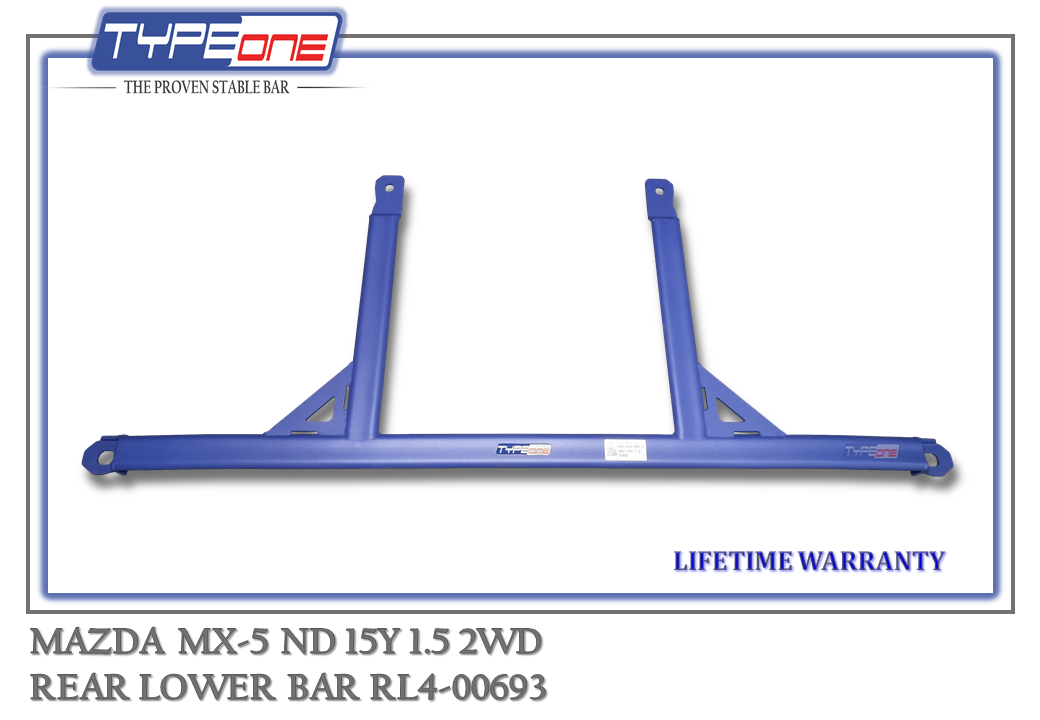 TYPEONE RL4-00693 Rear Lower Bar — Mazda MX-5 ND 15Y
